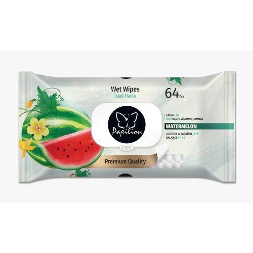 PAPILION SERVETELE UMEDE 64 BUC WATERMELON