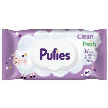 PUFIES SERVETELE UMEDE 64 BUC ALOE FRESH