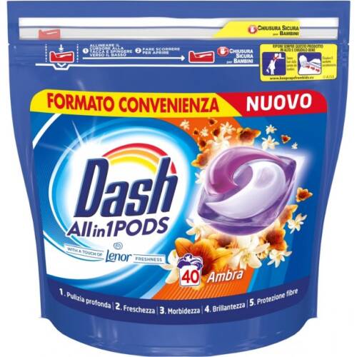 DASH CAPSULE PODS 40 BUC AMBRA