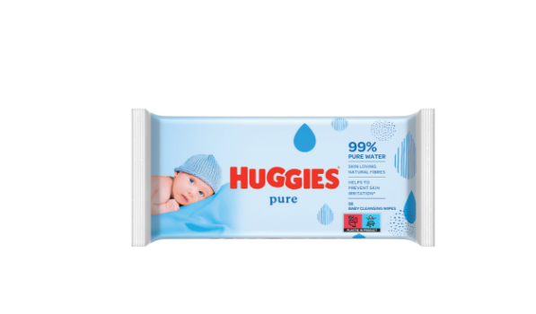 HUGGIES SERVETELE UMEDE 56 BUC PURE