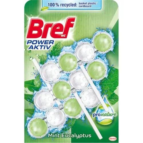 BREF ODORIZANT WC CU BILE 3X50 G PRO NATURE MINT