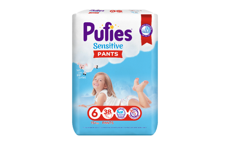 PUFIES PANTS SENSITIVE NR.6 38 BUC