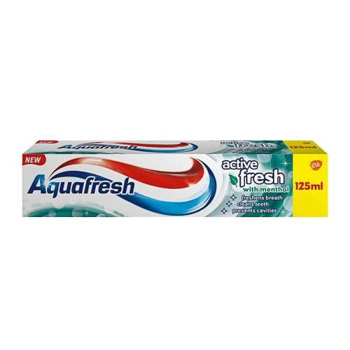 AQUAFRESH 125 ML ACTIVE FRESH MENTHOL