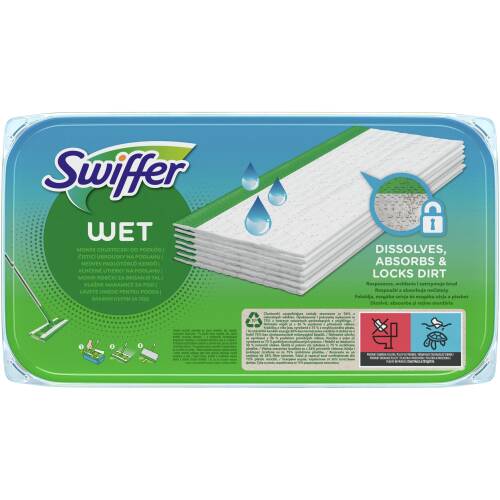 SWIFFER REZERVE LAVETE UMEDE PARDOSELI 10 BUC