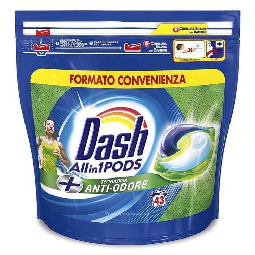 DASH CAPSULE PODS 43 BUC ALL IN ONE ANTI ODORE