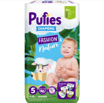 PUFIES SCUTECE MAXI FASHION NATURE NR.5 46 BUC