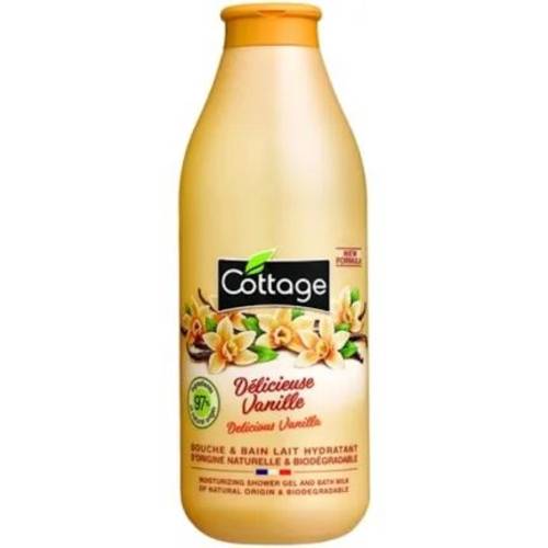 COTTAGE GEL DUS&LAPTE DE BAIE 750 ML VANILIE