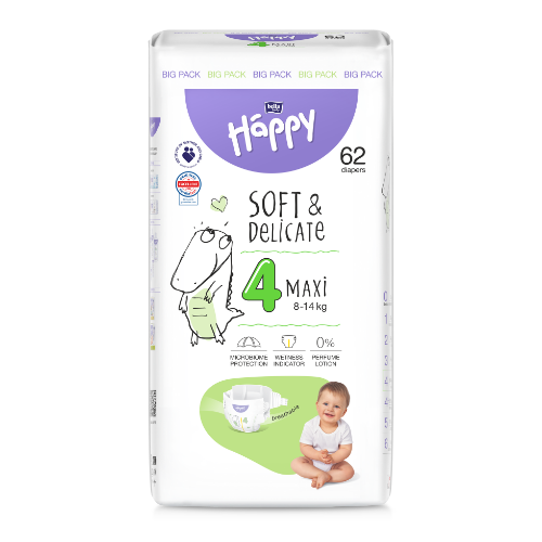 HAPPY SCUTECE SOFT&DELICATE NR.4 62 BUC