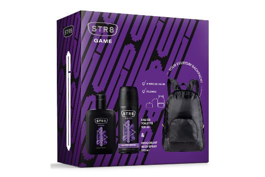 STR8 CASETA CADOU XS23 GAME EDT 100 ML + DEO 150 ML + RUCSAC