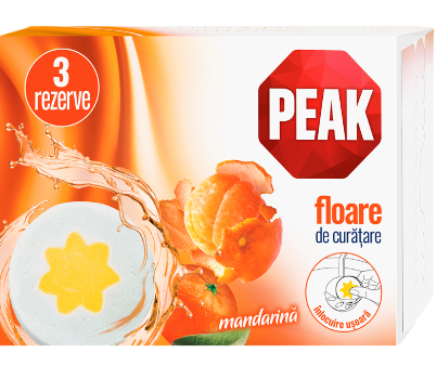 PEAK REZERVA ODORIZANT WC FLOARE 3 BUC MANDARINA