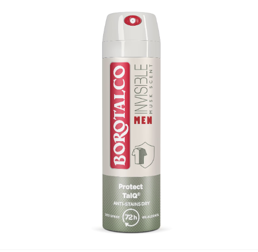 BOROTALCO DEODORANT 150 ML MEN INVISIBLE