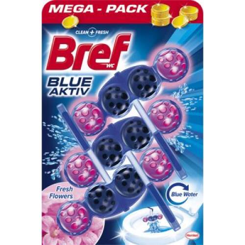 BREF ODORIZANT WC CU BILE 3X50 G PREMIUM FRESH FLOWER