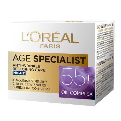 LOREAL AGE SPECIALIST CREMA NOAPTE 55 +