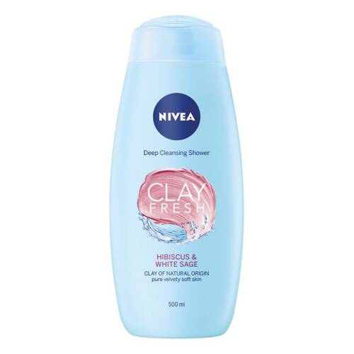 NIVEA GEL DUS 500 ML CLAY HIBISCUS&SALVIE