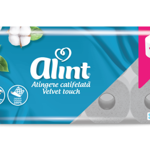 ALINT HARTIE IGIENICA 10/SET 3 STRATURI ALB VELVET TOUCH