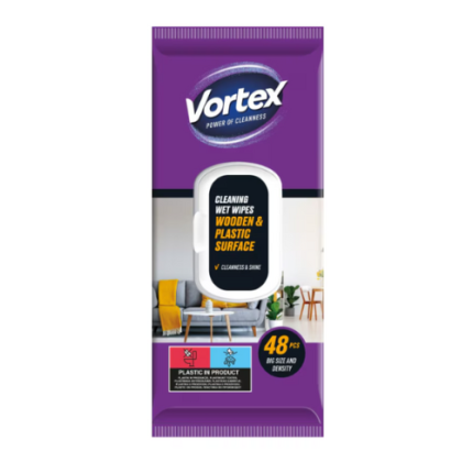VORTEX SERVETELE UMEDE CU CAPAC MOBILA 48 BUC