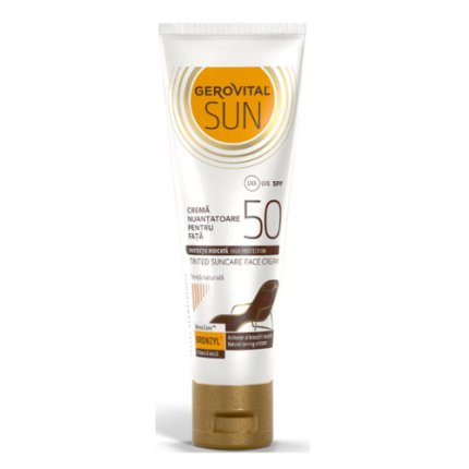 GEROVITAL SUN CREMA NUANTATOARE FATA 50 ML SPF 50