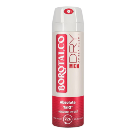 BOROTALCO DEODORANT 150 ML MEN DRY AMBER