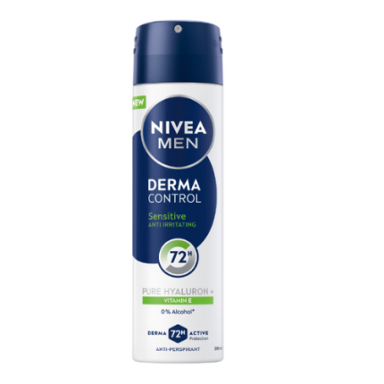 NIVEA DEODORANT 200 ML MEN DERMA CONTROL SENSITIVE