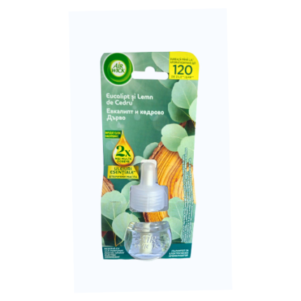 AIRWICK REZERVA ELECTRICA 19 ML EUCALIPT SI LEMN DE CEDRU